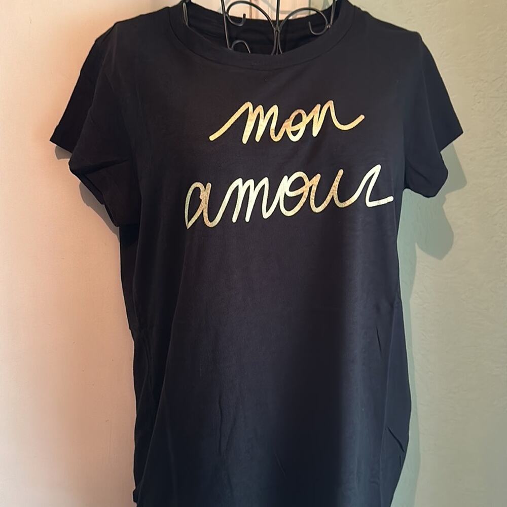 zadig and voltaire mon amour tee black L - Picture 3 of 6